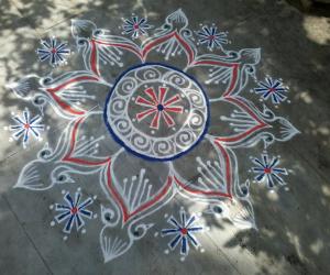 Rangoli: Peacock Rangoli!
